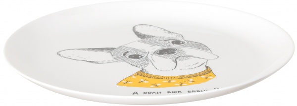 Тарілка обідня Французький бульдог 924-061 Orner