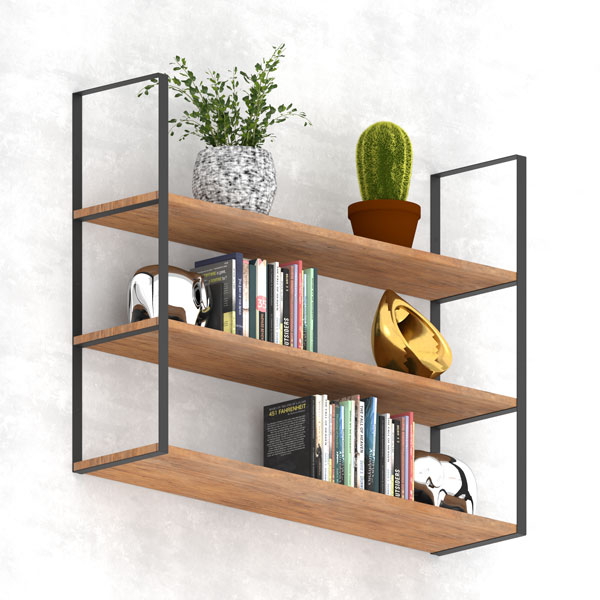 Кронштейн для полиць Valore Потрійний прямокутник Loft SB-TR-28