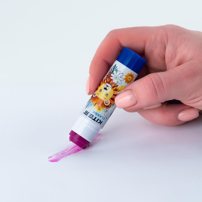 Клей-карандаш PVP 15 г с индикатором Classic K-1130 KITE