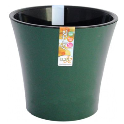 Горшок цветочный Декор-Престиж Арте 3.5 л зеленый-черный