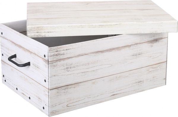 Ящик картонный Miss Space White Wood 510x370x240 мм