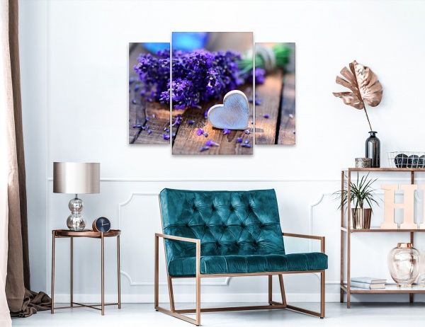 Картина модульная 3 части Лаванда MK143 80x60 см 