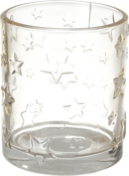 Свічник скляний 8.5х10 см в асортименті