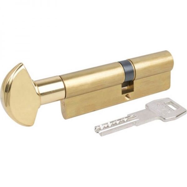 Циліндр AGB C520014525 50x30 ключ-вороток 80 мм полірована латунь