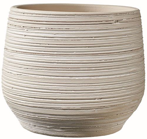 Кашпо керамічне Soendgen Ravenna круглий 2 л кремовий 