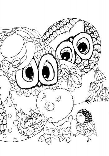 Книга-розмальовка Лулу Майо «Майже мільйон сов» 978-617-757-900-6