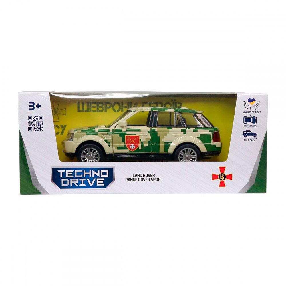 Автомодель TechnoDrive 1:32 серии Шевроны Героев - Land Rover Range Rover Sport ОК Запад 250399UM