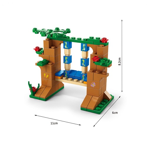 Конструктор SHANTOU YISHENG Домик на дереве 1000 деталей K8832-5
