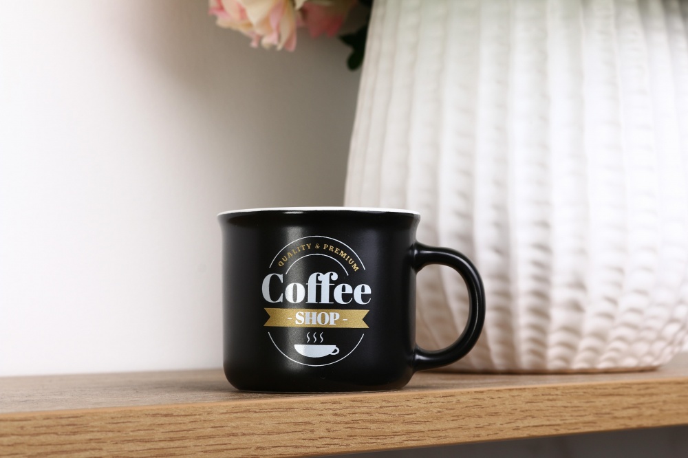 Чашка Fiora Coffee Shop black 100 мл