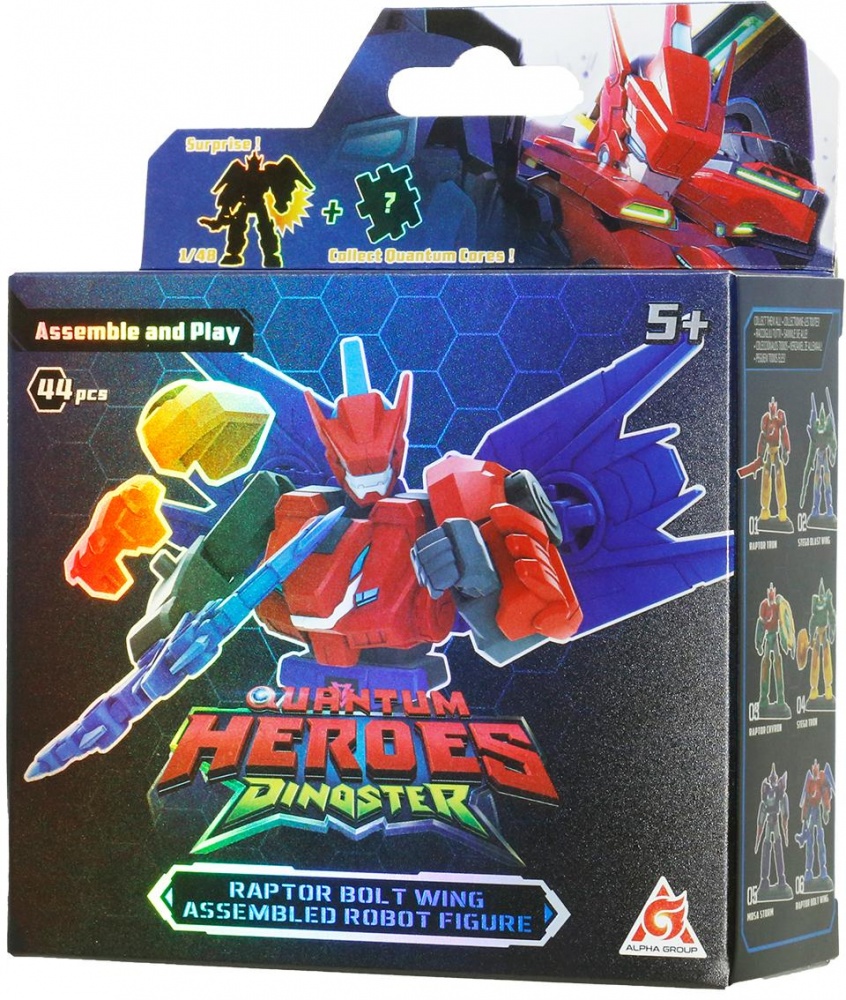 Игрушка DINOSTER Робот-конструктор Раптор Болт Винг EU580881A-6