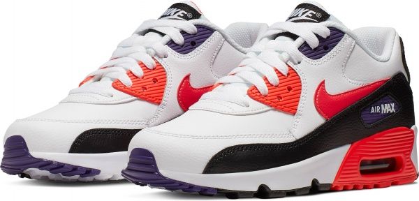 Кроссовки Nike AIR MAX 90 LTR (GS) 833412-117 р.7Y бело-красный