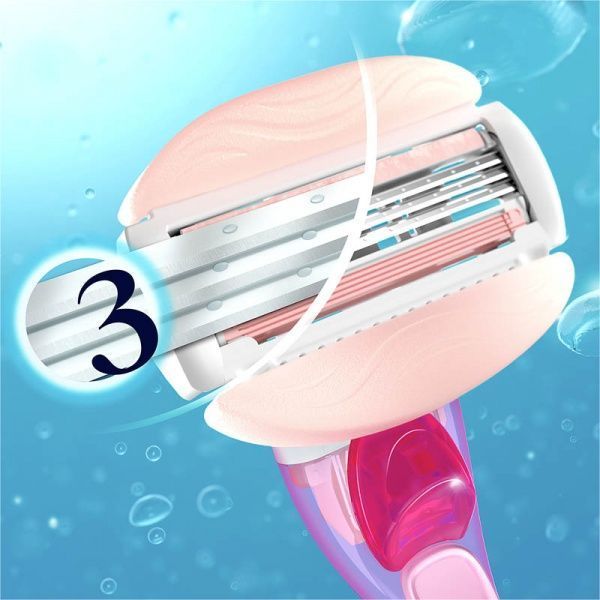 Набір подарунковий для жінок Gillette Comfortglide Spa Breeze + 3 касети + дорожній футляр + кріплення