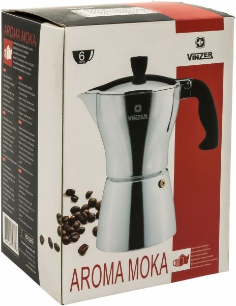 Кофеварка гейзерная на 6 чашек 89389 Vinzer