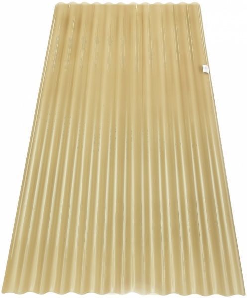 Прозорий лист ПВХ SALUX W 76/18 2x0,9м x 0,8мм хвиля бронзовий