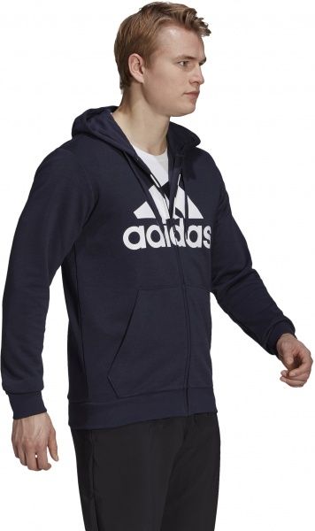 Джемпер Adidas M BL FT FZ HD GK9045 р. L синій