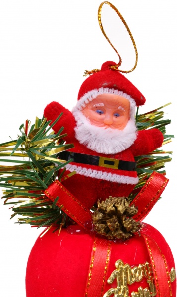 Декоративная подвеска Дед Мороз 17 см красный NY21005