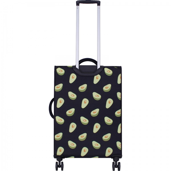 Валіза Bagland Валенсiя Авокадо M 63 л чорний суб.763 (37966244) 