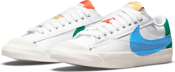 Кроссовки Nike BLAZER LOW '77 JUMBO DQ1470-100 р.40,5 разноцветный