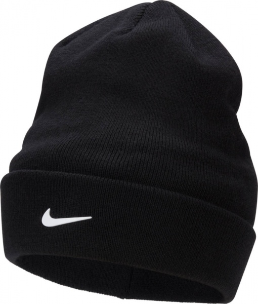 Шапка Nike K NK PEAK BEANIE SC SWSH FB6492-010 р.one size черный