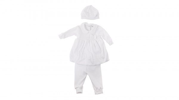 Комплект для крещения Моя планета р.56 белый 