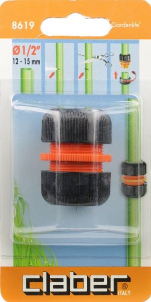 Соединение ремонтное Claber для шлангов 1/2