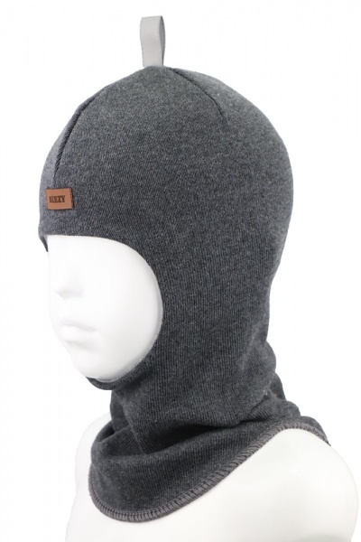 Шапочка дитяча для хлопчика Beezy Балаклава р.50-52 сірий меланж 1705 