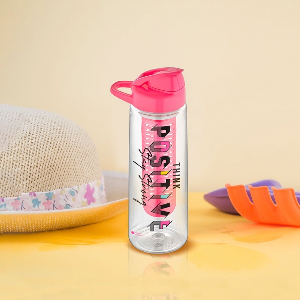 Бутылка для воды Lidya 730 мл GT-G-912051 с инфузером розовая Gusto