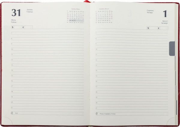 Щоденник 2019 Donna A4 336 страниц червоний Buromax 