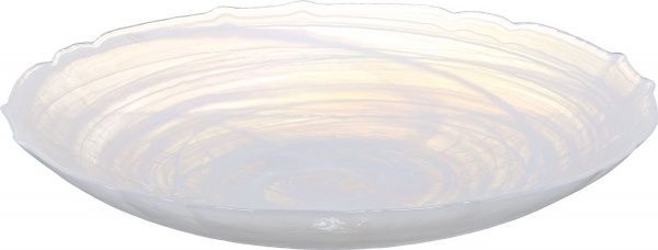 Блюдо глубокое Icequeen 40 см блестящий ирис Decor Cam 