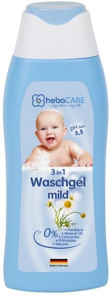 Дитячий гель для душу HebaCARE 3в1 250 мл