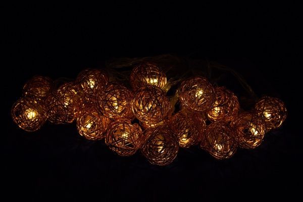 Электрогирлянда для дома светодиодная (LED) 20 ламп 4м 652433 