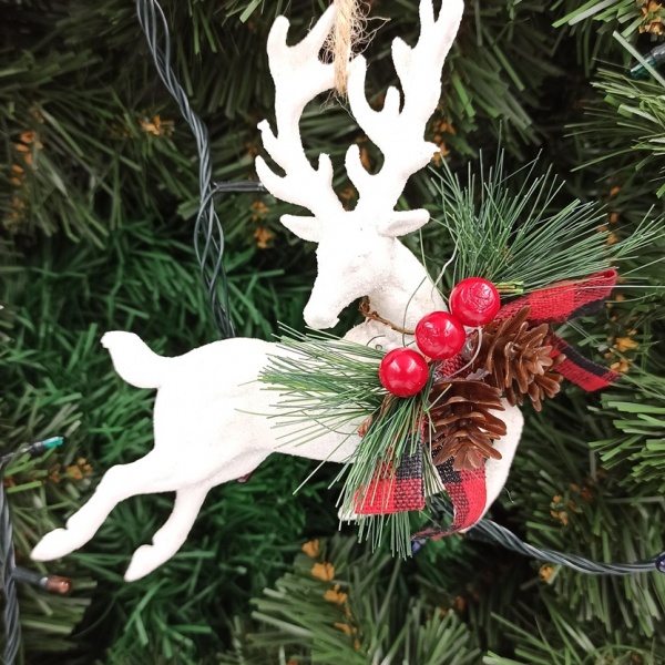 Елочная игрушка Олень E09031 14 см 