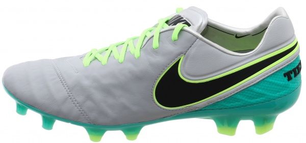 Бутси Nike Tiempo Legend VI FG 819177-005 р. US 8,5 сірий із зеленим