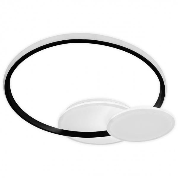 Светильник светодиодный Hopfen 80 Вт белый с черным 3000-6500 К RINGUS 80W R BW 