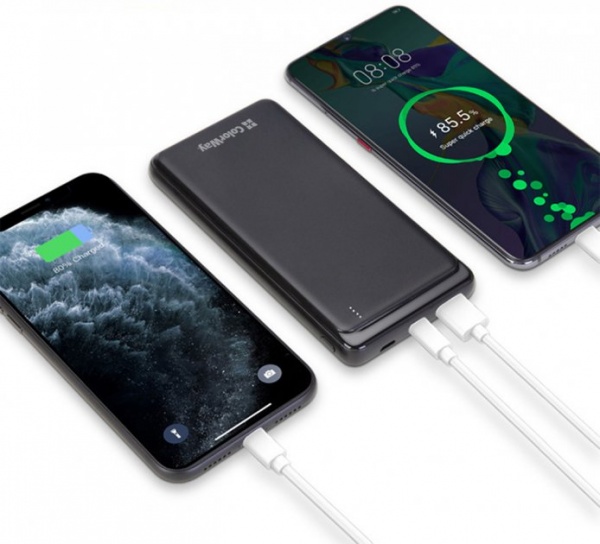 Зовнішній акумулятор (Powerbank) ColorWay LCD USB QC3.0 + USB-C PD 22.5W 10000 mAh black (CW-PB100LPG3BK-PD) 