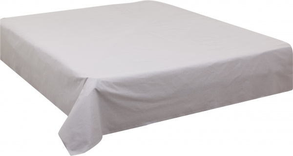 Простынь 2.0 Basic Весенние листья премиум 220x240 см серый Luna 