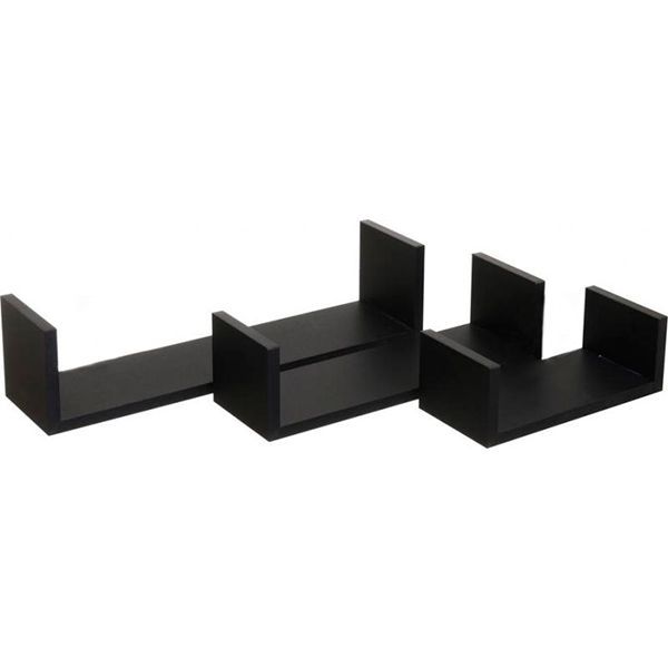 Комплект полок Zhangzhou Нанси 3 шт черный