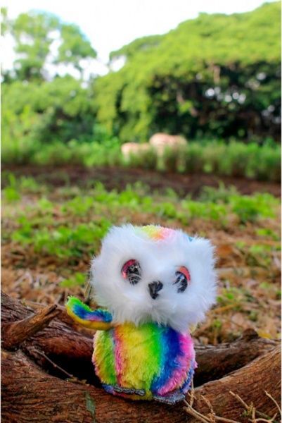 Мягкая игрушка Lumo Stars Сова Stripe велика 24 см