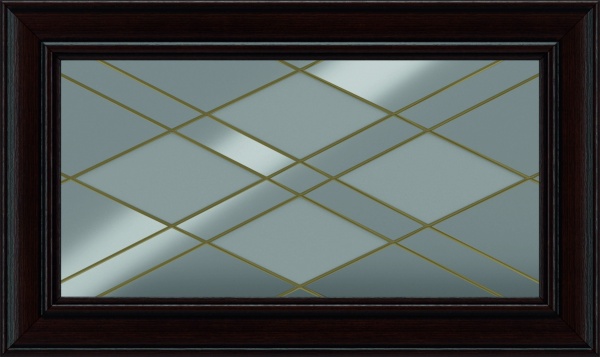 Фасад для кухні Грейд Горіх патина 355x596 ВТ н/св рамковий