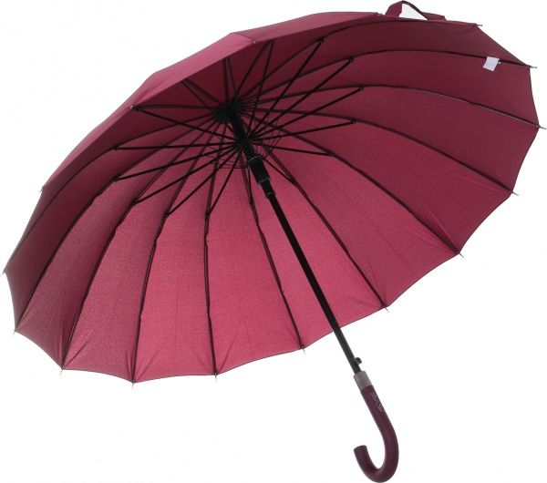 Зонт Классическая трость, автомат красный 