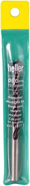 Свердло по дереву Heller 75x120 мм 8 мм 11917