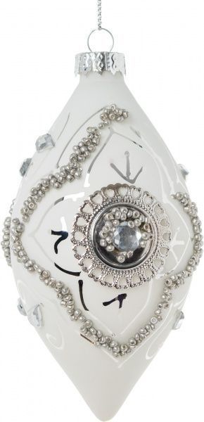 Елочная игрушка Юла-цветок 14 см 