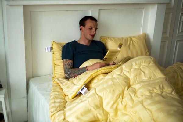 Ковдра вовняна Екстра Преміум Carmela Hand Made 0344 зима (2200000450814) 200x220 см MirSon