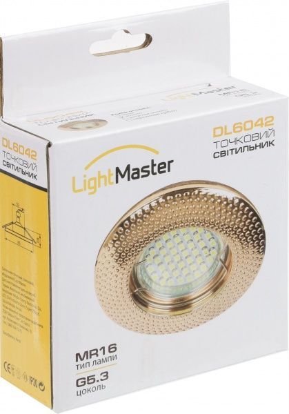 Светильник точечный LightMaster MR16 G5.3 золото DL6042 золото
