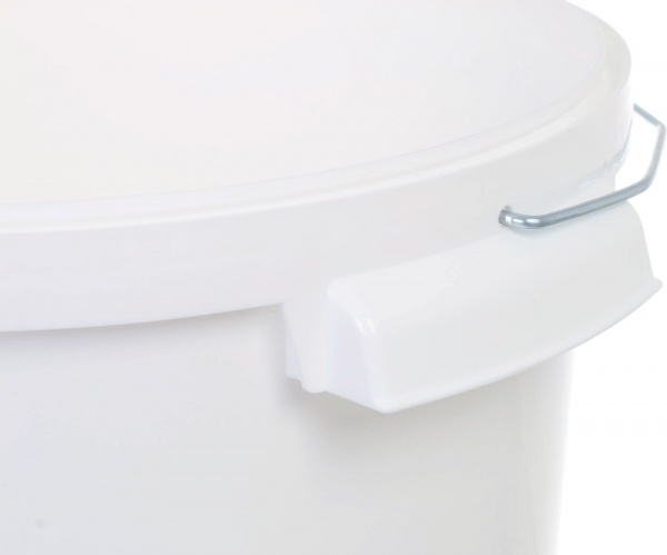 Ведро Poliplast с металлической ручкой (пищевой пластик) 20 л белый 
