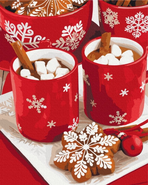 Картина по номерам Снежное какао 40x50 см Brushme 