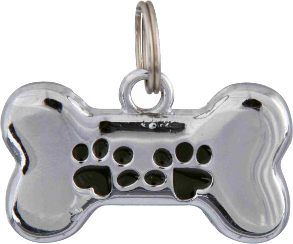 Адресница брелок для собак Косточка пластик 35х20 мм (22762) (22762)