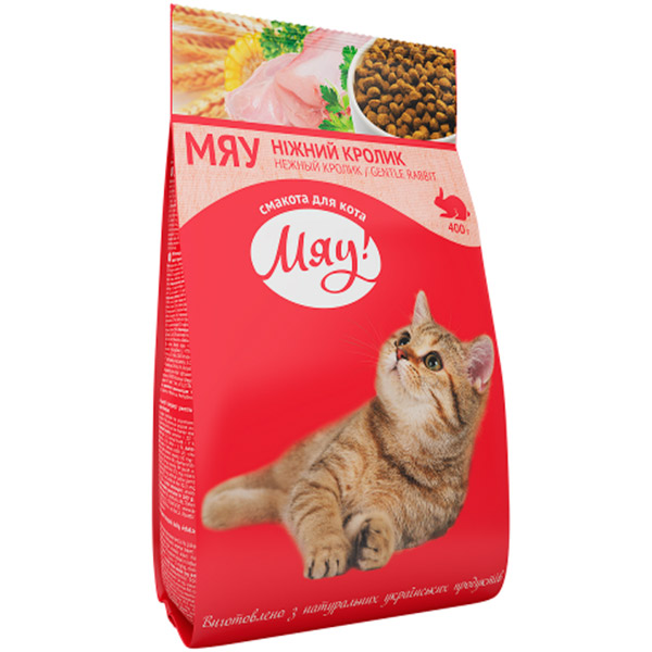 Корм Мяу з ніжним кроликом 400 г