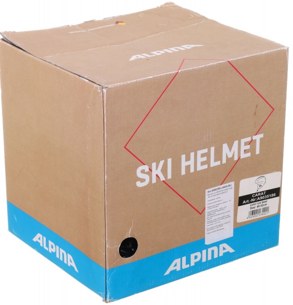 Горнолыжный шлем Alpina® CARAT A9035-86 р. 48-51 серебристый