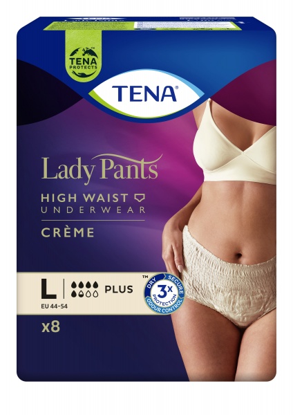 Трусы урологические для женщин Tena Lady Pants Plus Creme Large 8 шт.
